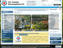 Tablet Screenshot of kozszolgaltato.bp13.hu